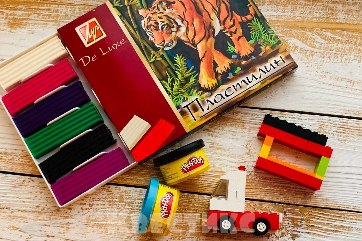 лего с пластилином