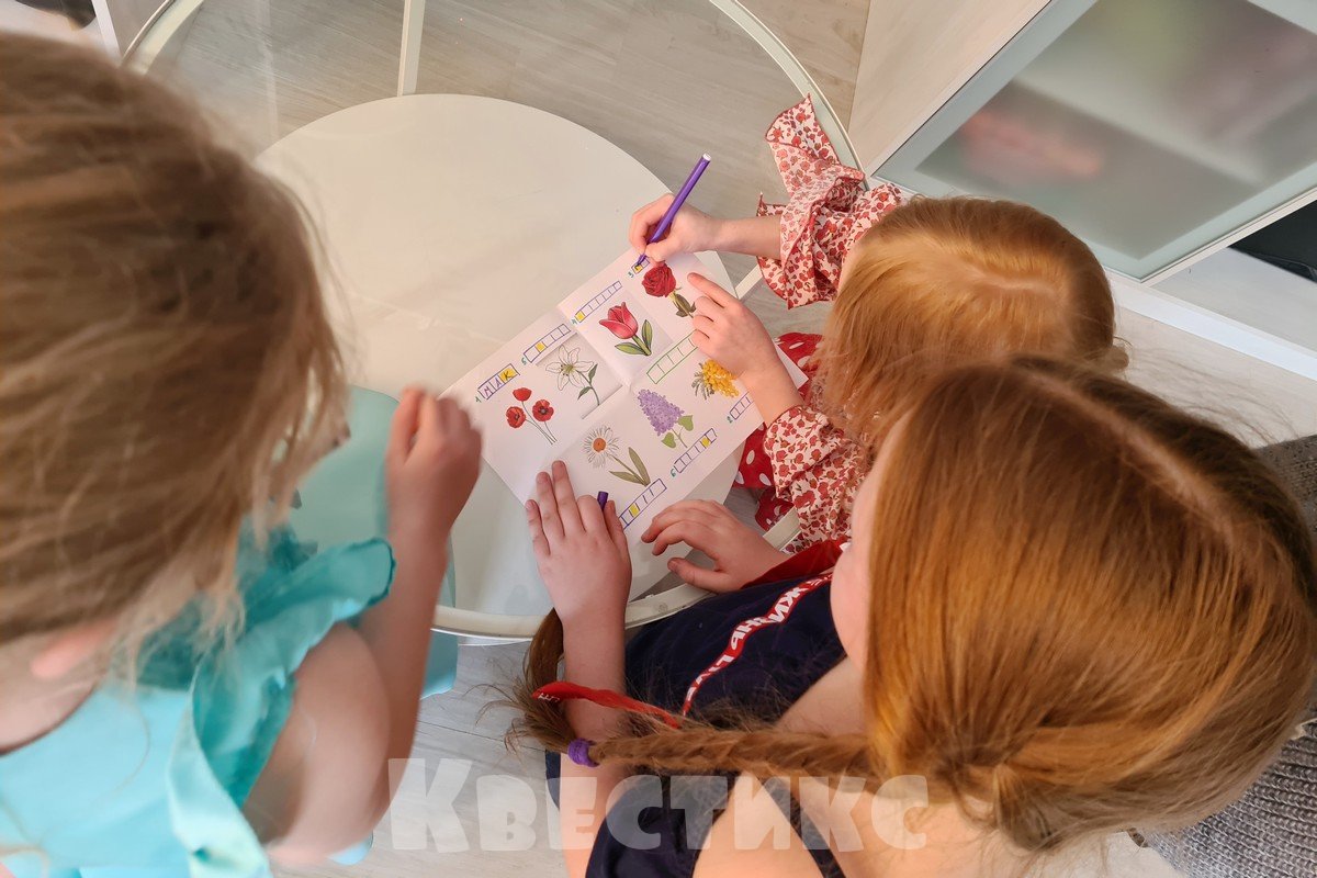 задание цветочки