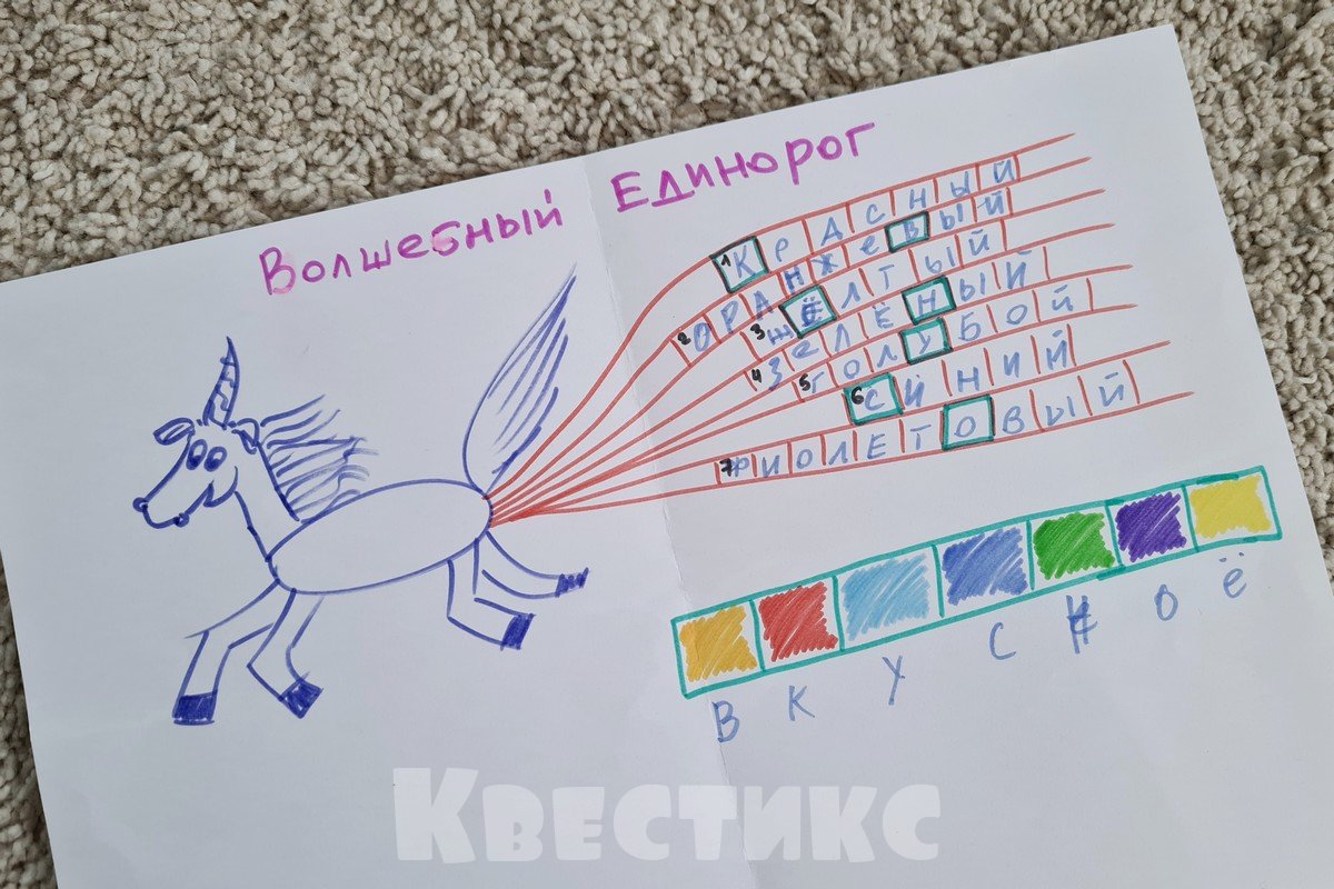 задание квест единорог