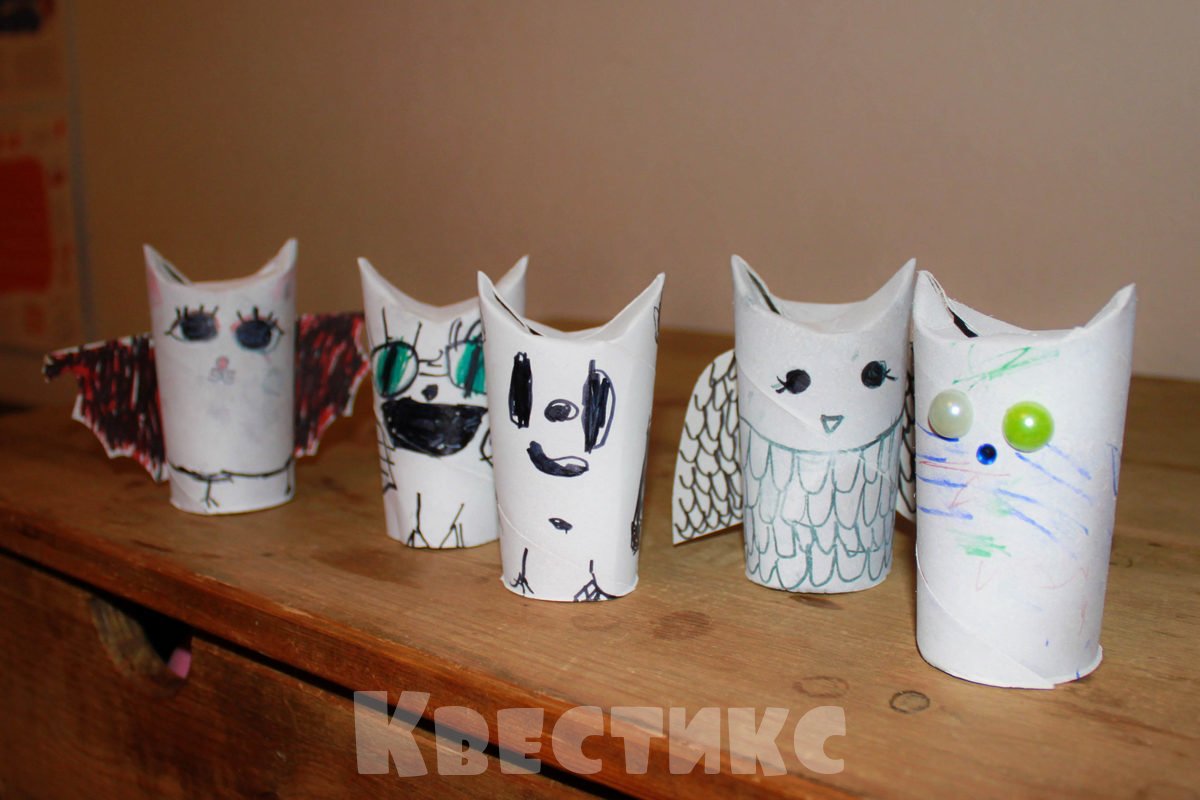 летучие мыши из втулок