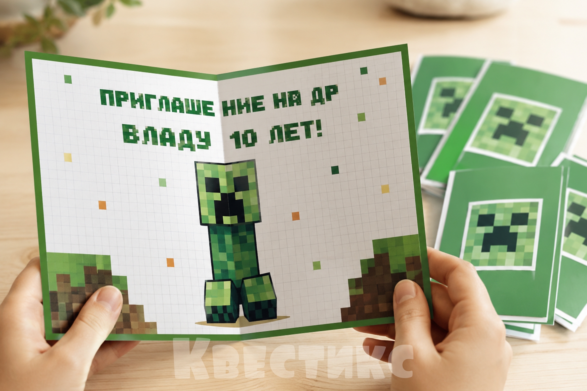 приглашение на др майнкрафт