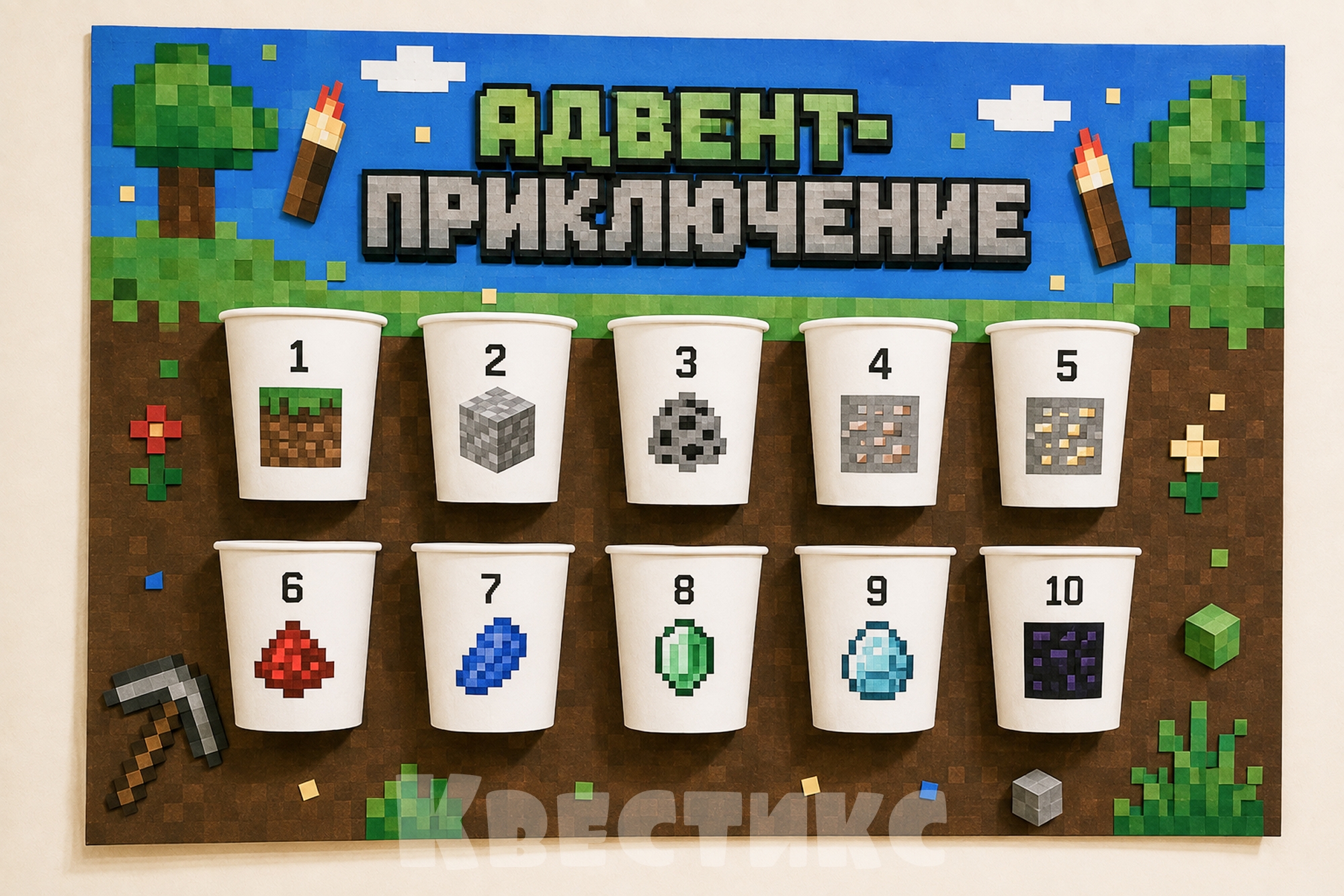 адвент календарь по майнкрафту