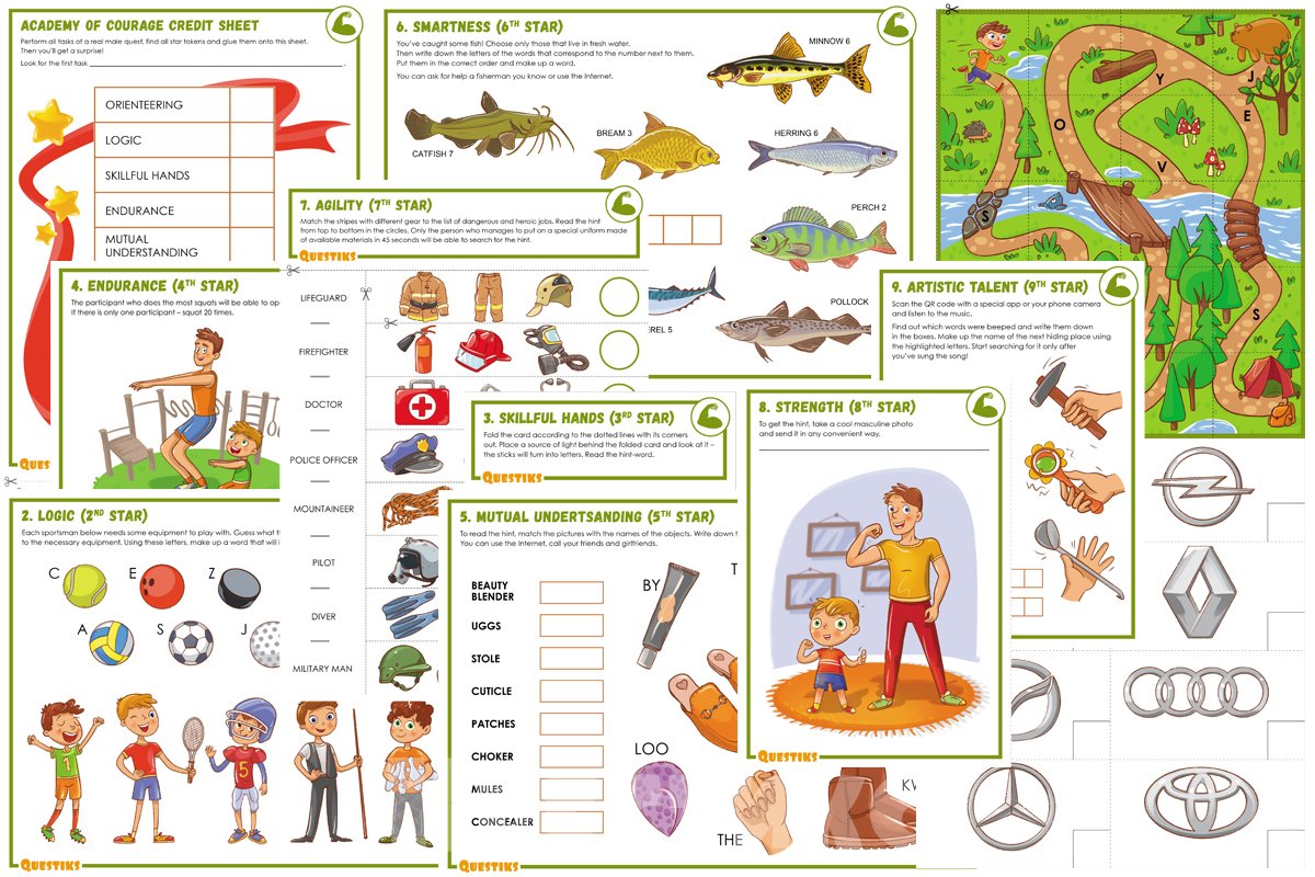 домашний квест для мальчиков на английском языке