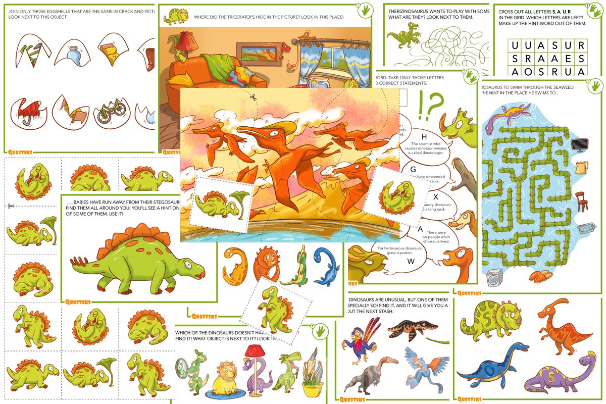 квест динозавры на английском