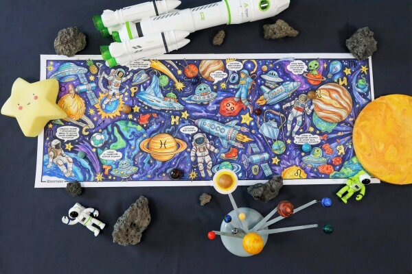 Космическая мегараскраска